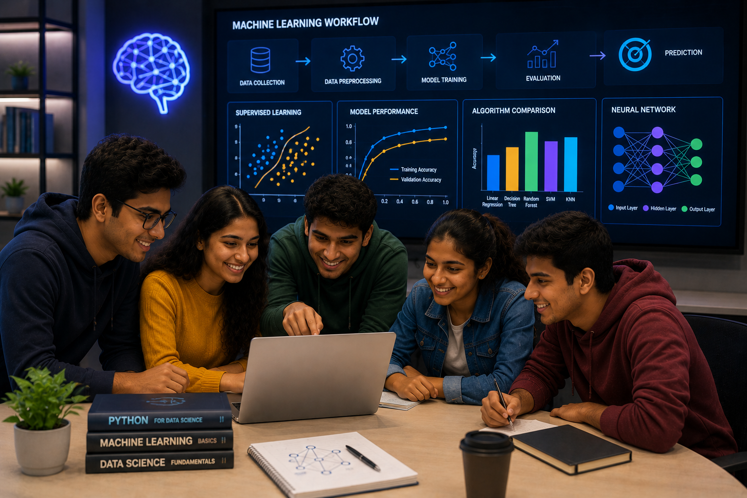 Machine Learning course artwork